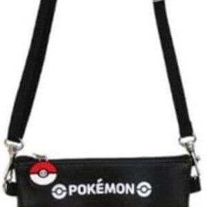 Black Small Crossbody Shoulder Bag with Zipper for Unisex